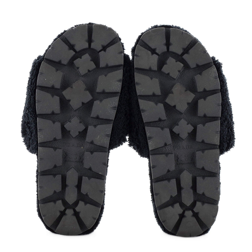 Women's Logo Slide Sandals Terry Cloth