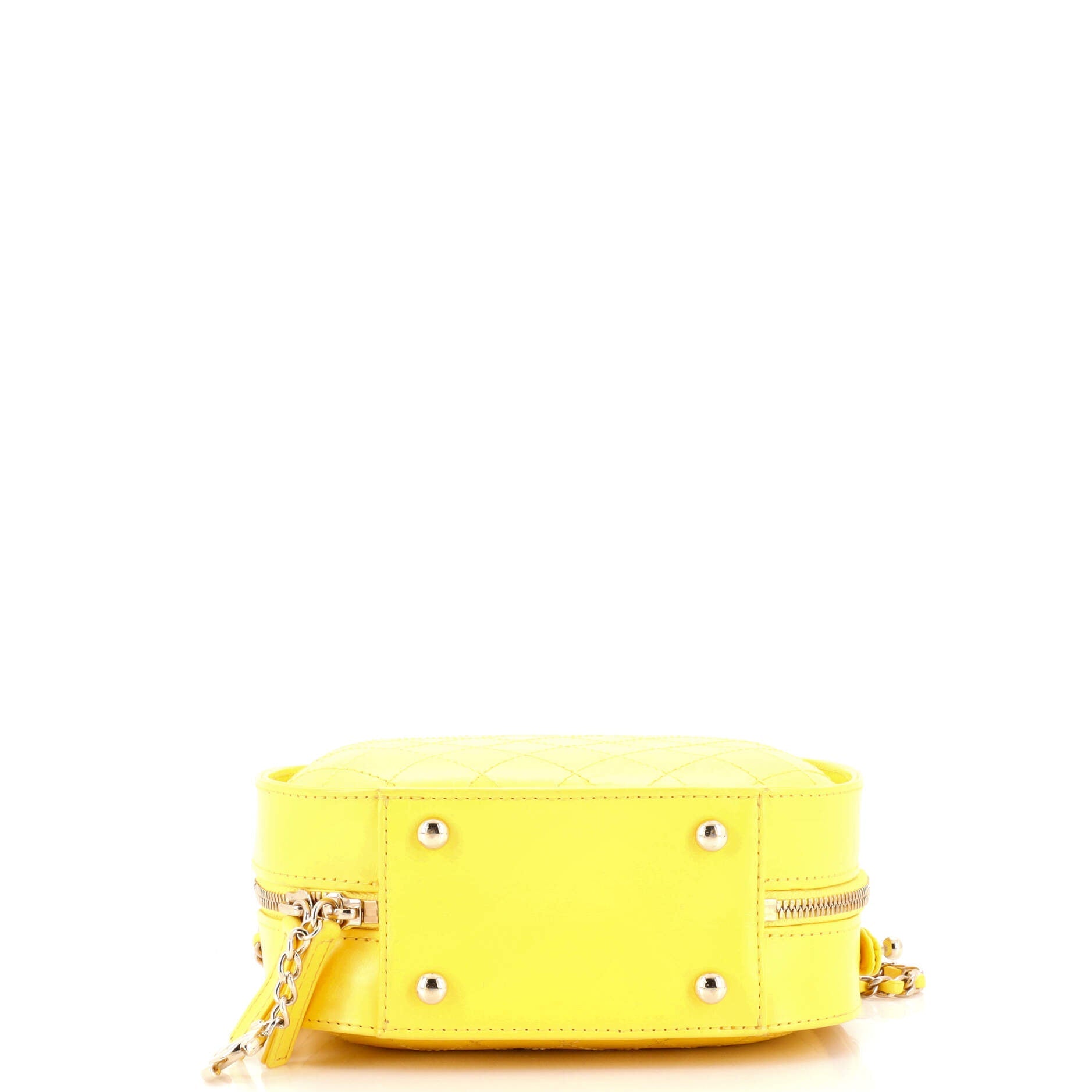 Vanity Case Bag Quilted Crumpled Calfskin Small