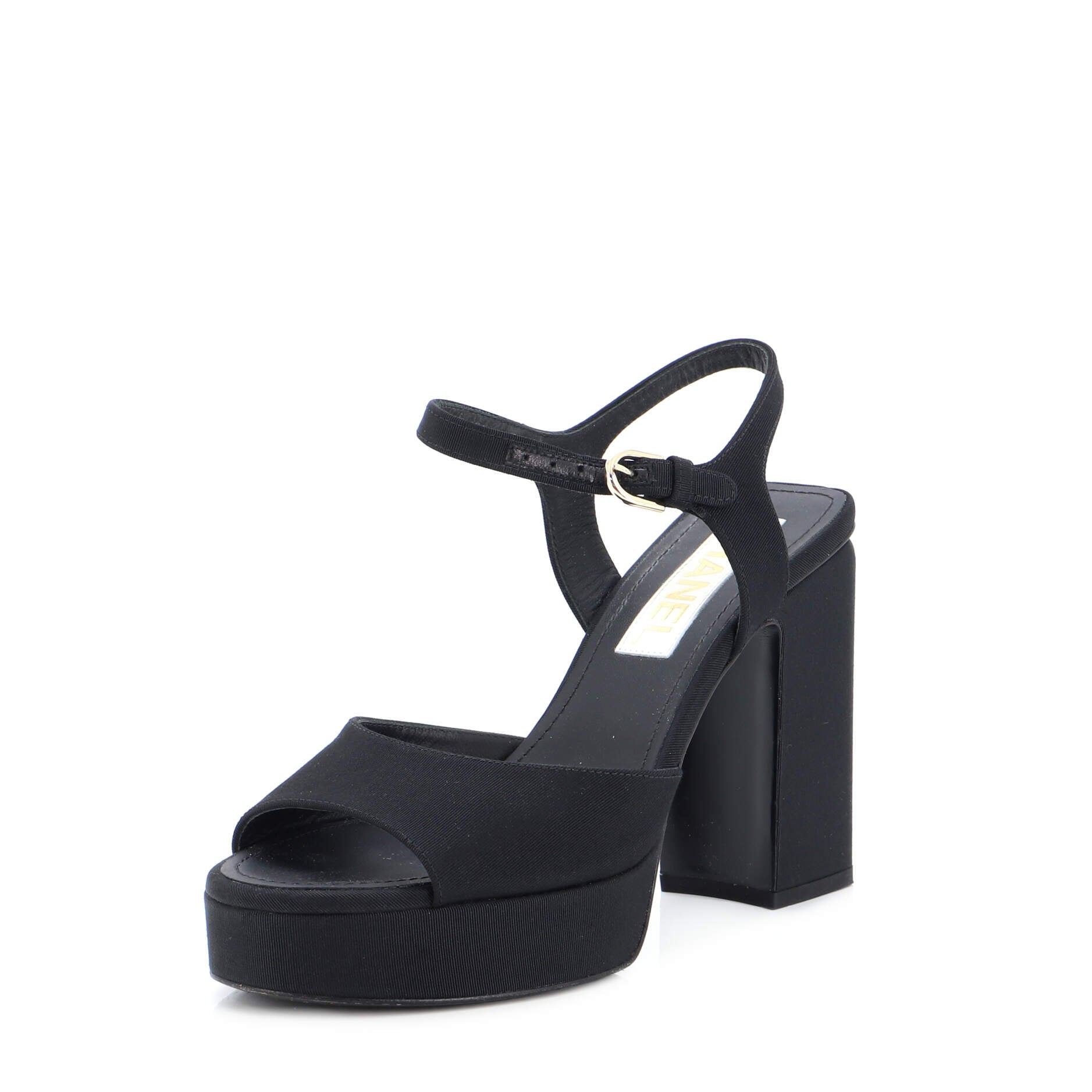 Women's Platform Heeled Sandals Grosgrain