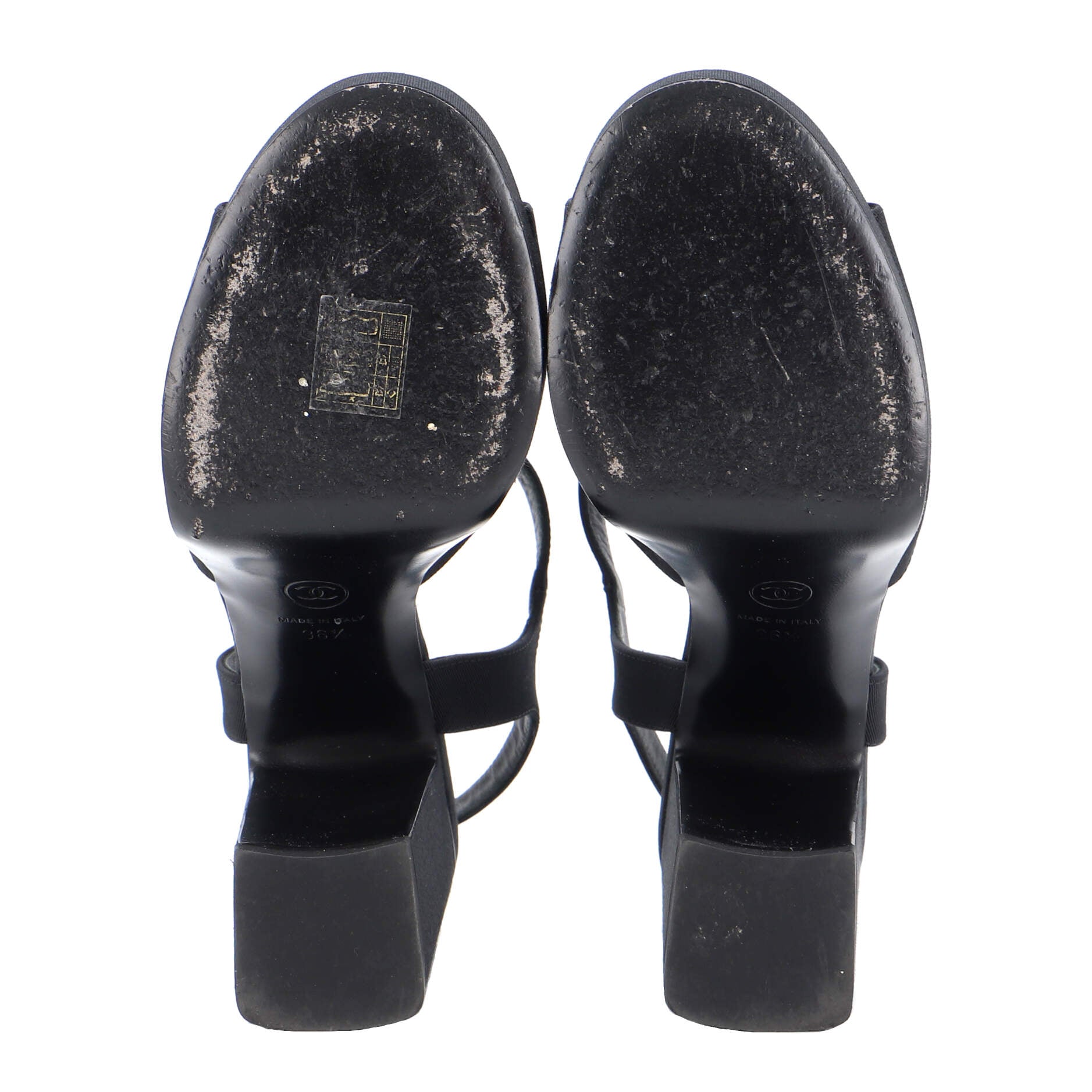 Women's Platform Heeled Sandals Grosgrain