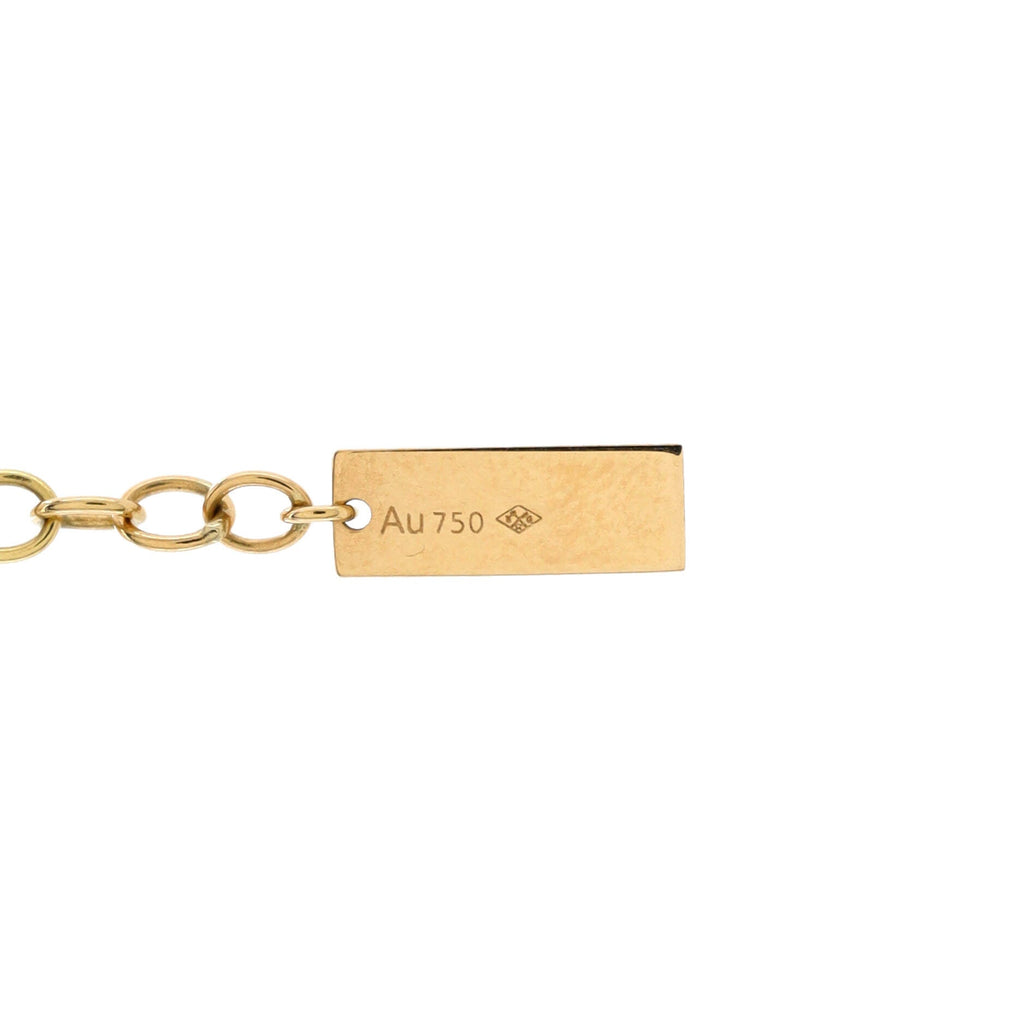 Handcuffs Pendant Necklace 18K Yellow Gold