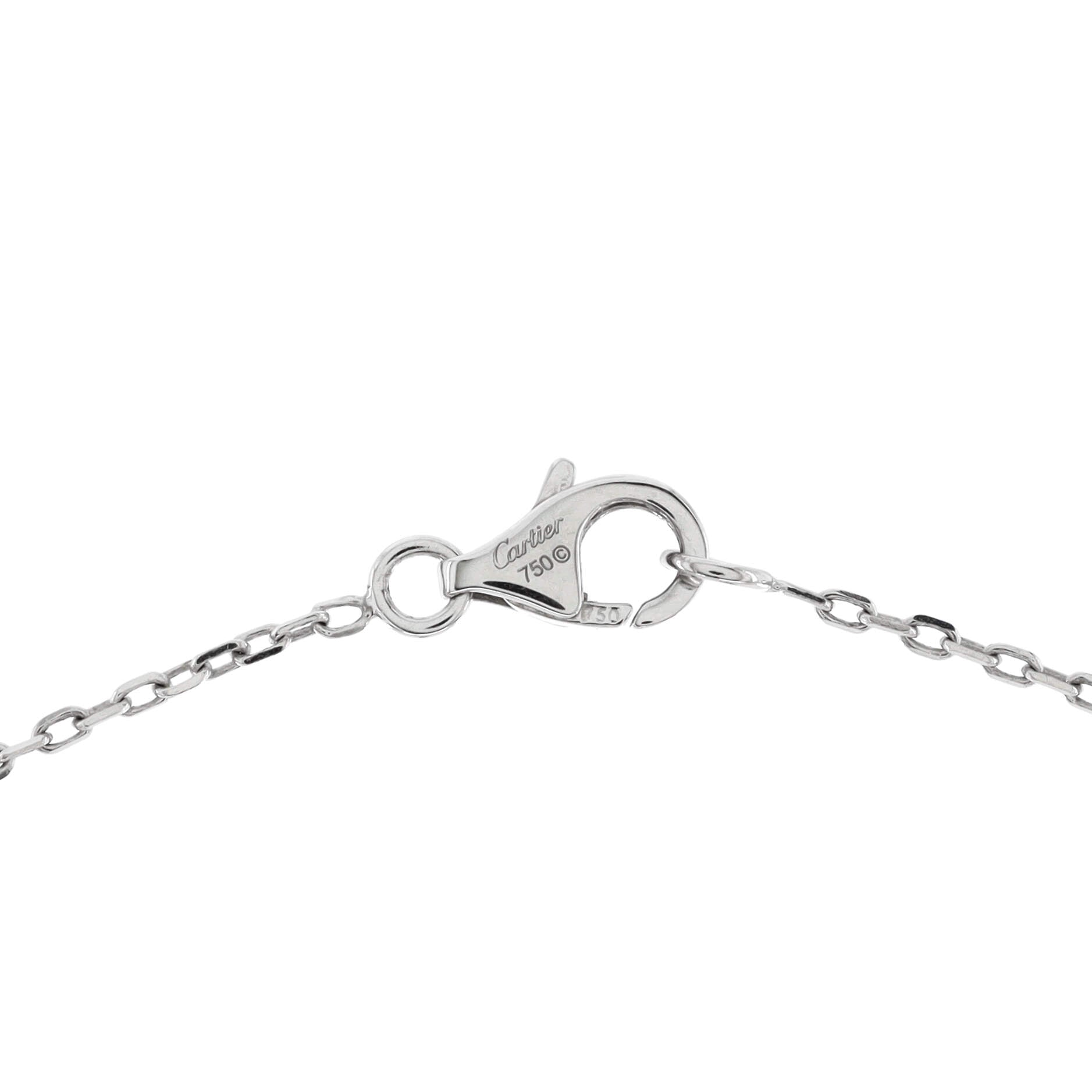 Etincelle de Cartier Heart Pendant Necklace 18K White Gold with Diamonds Mini