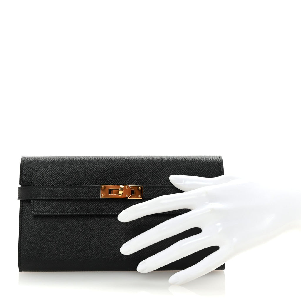 Epsom Kelly Longue Wallet Black