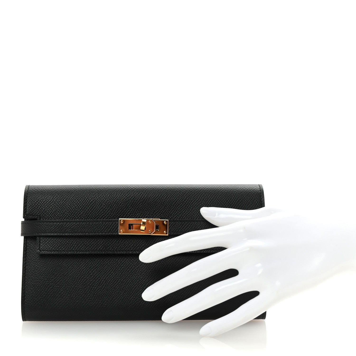 Epsom Kelly Longue Wallet Black