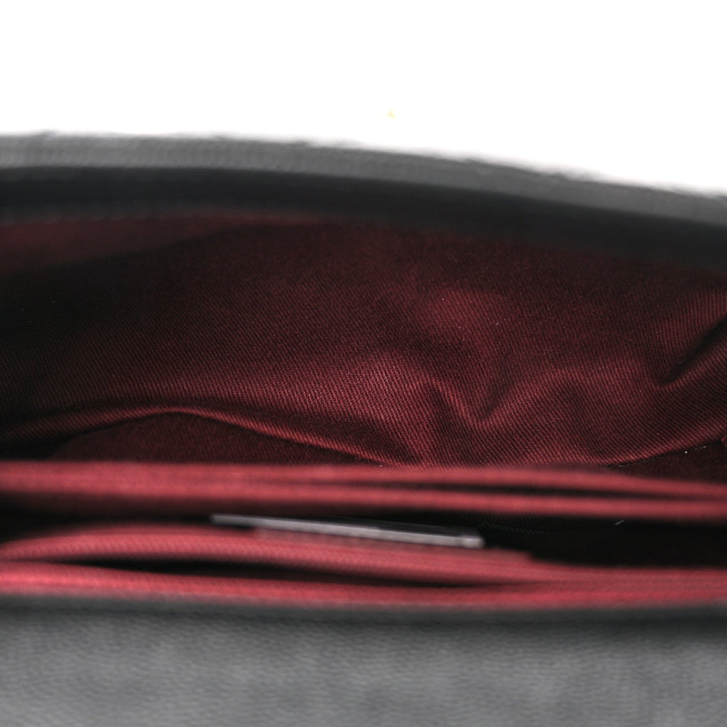 Caviar Quilted Mini Coco Handle Flap Black