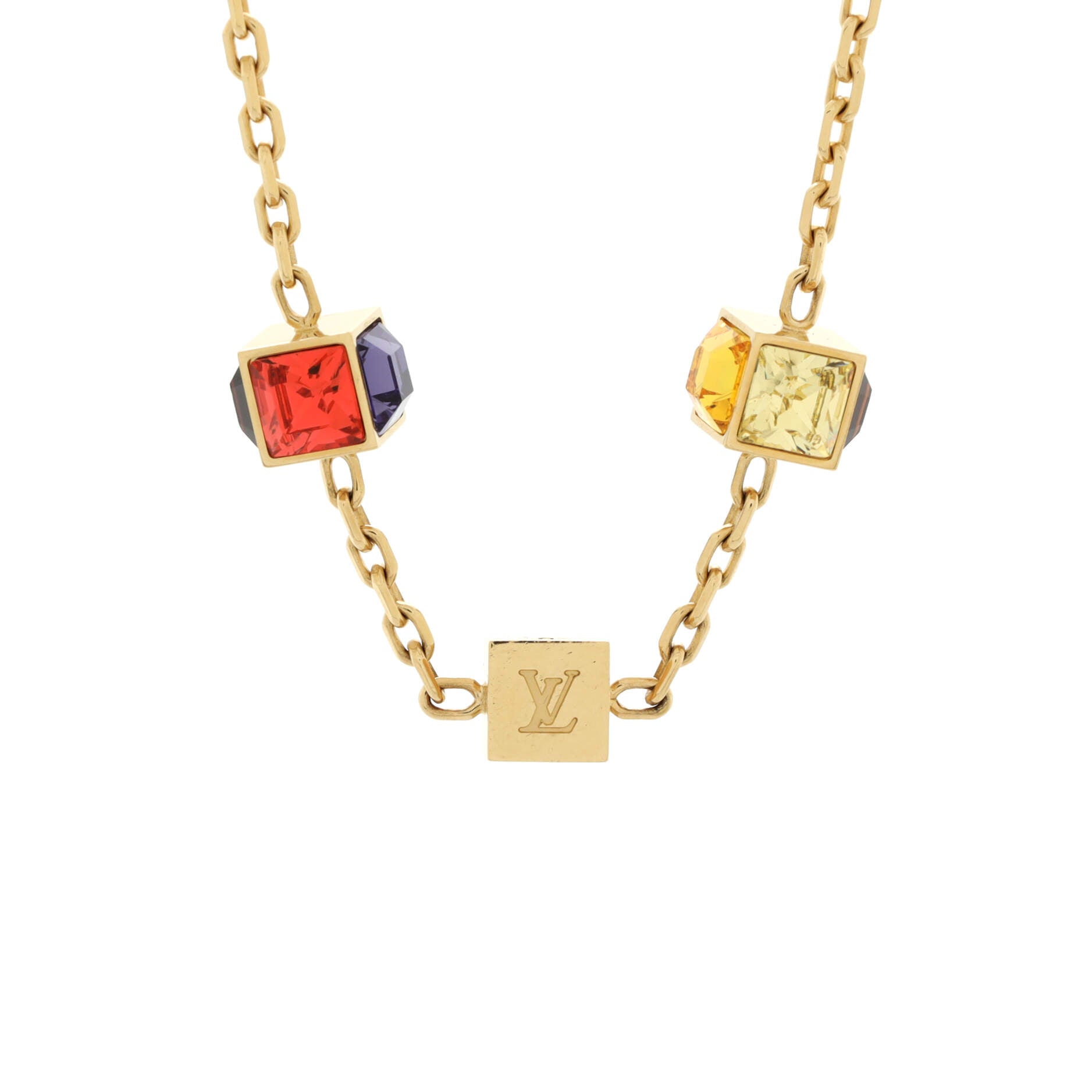 Gamble Short Necklace Metal with Crystal