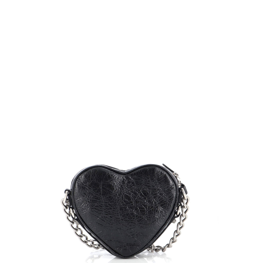 Le Cagole Heart Chain Bag Leather Mini