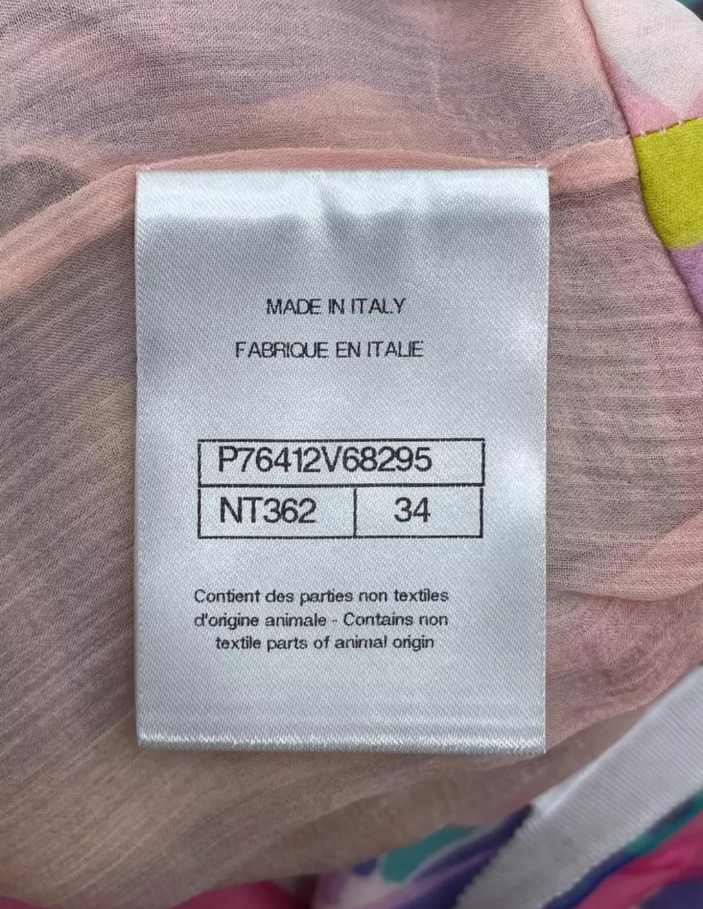 Chanel 24C Multicolor silk short
