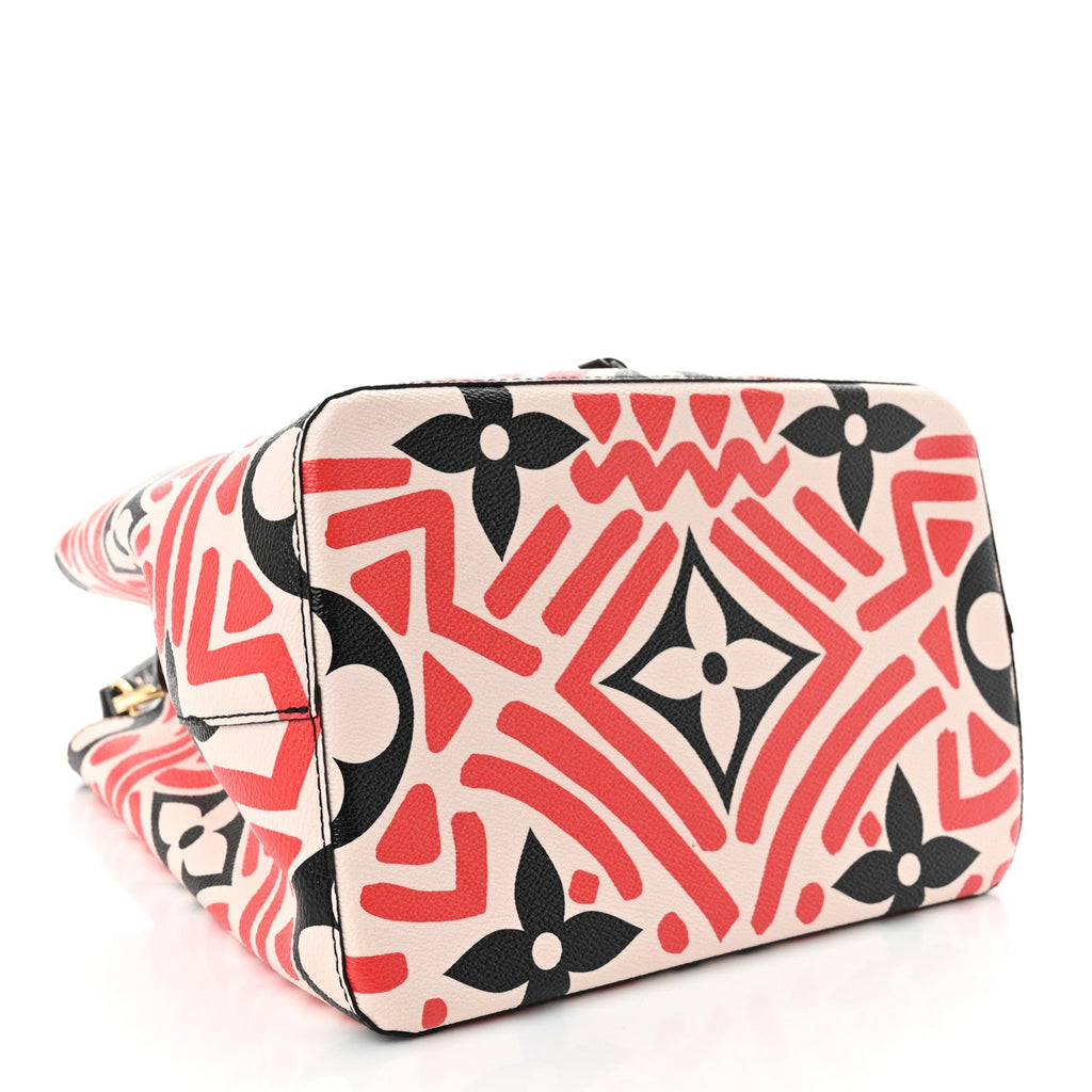 Monogram Giant Crafty NeoNoe MM Creme Rouge Black