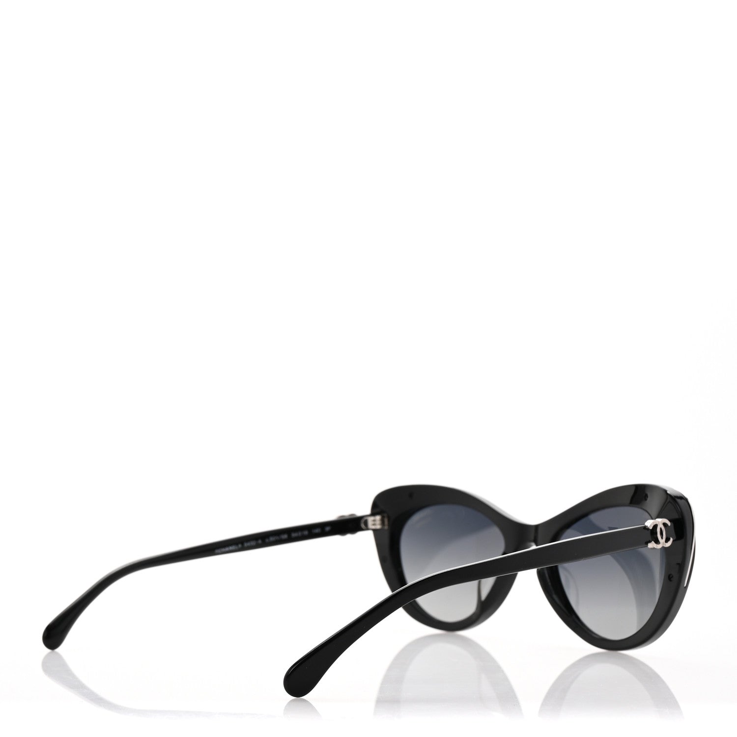 Acetate Polarized Cat Eye CC Sunglasses 5432 Black