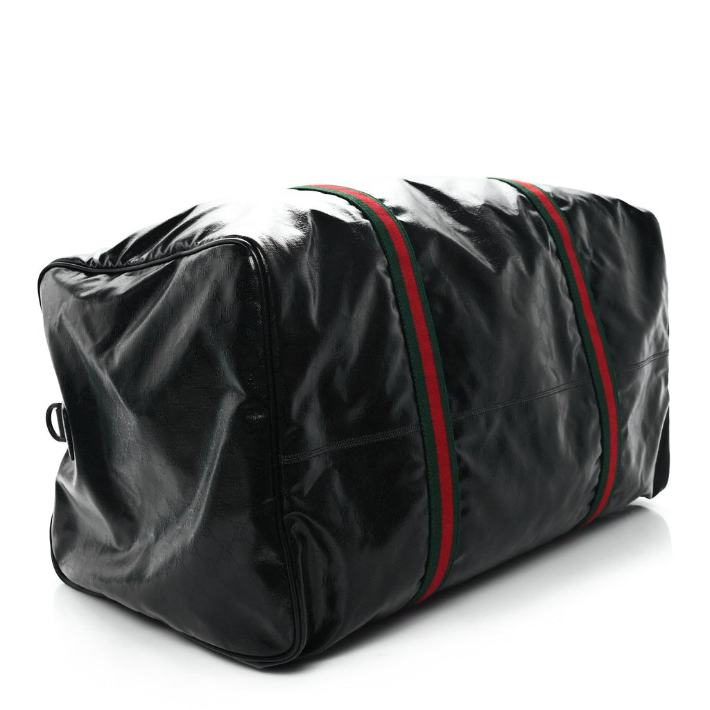 Crystal Monogram Web Large Duffle Bag Black
