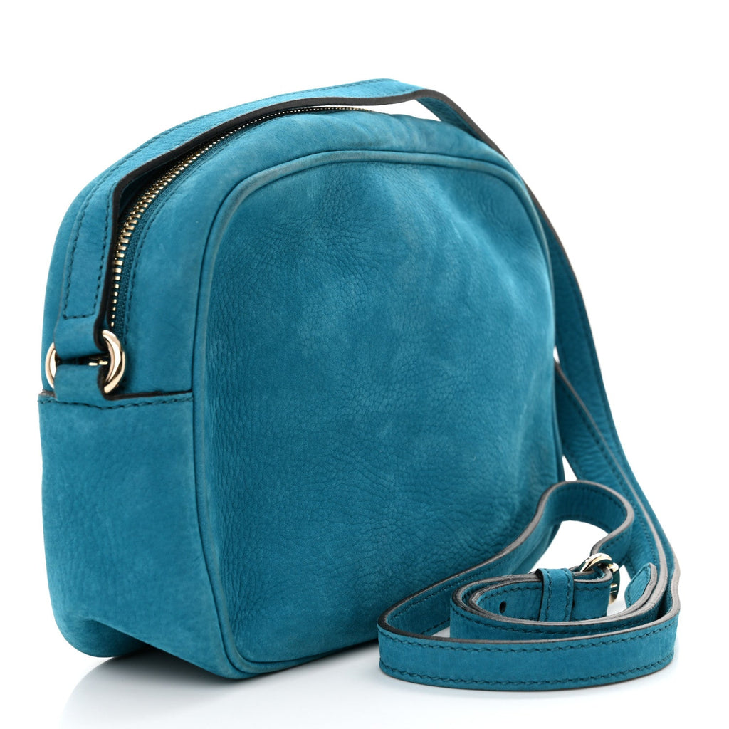 Vitello Range Small Soho Disco Bag Deep Cobalt