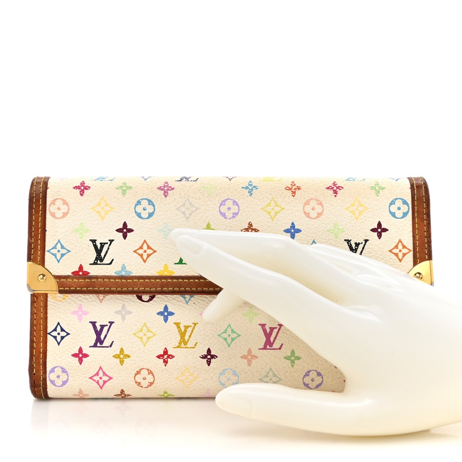 Monogram Multicolor Porte Tresor International Wallet White
