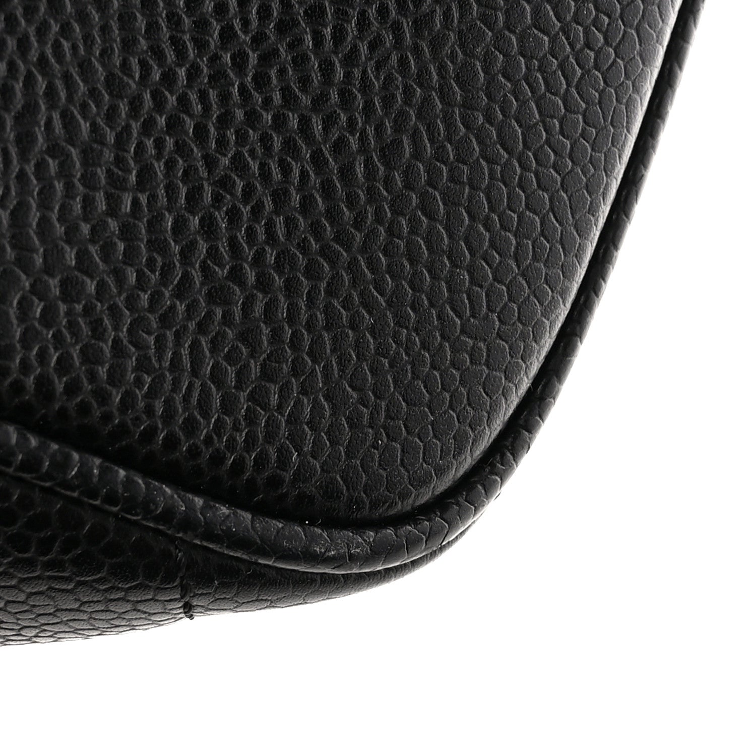 Caviar Quilted Medallion Tote Black