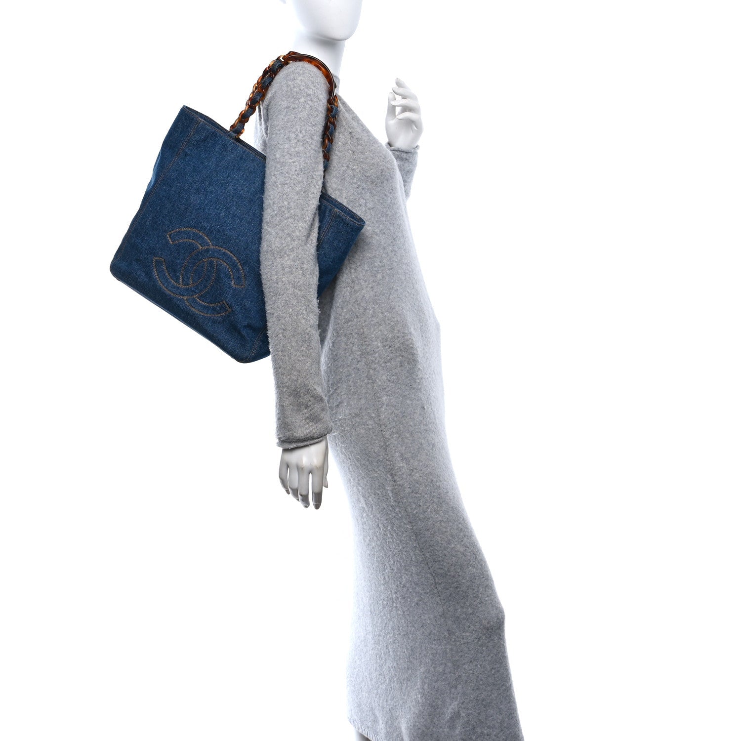 Denim Tortoise Timeless CC Tote Blue