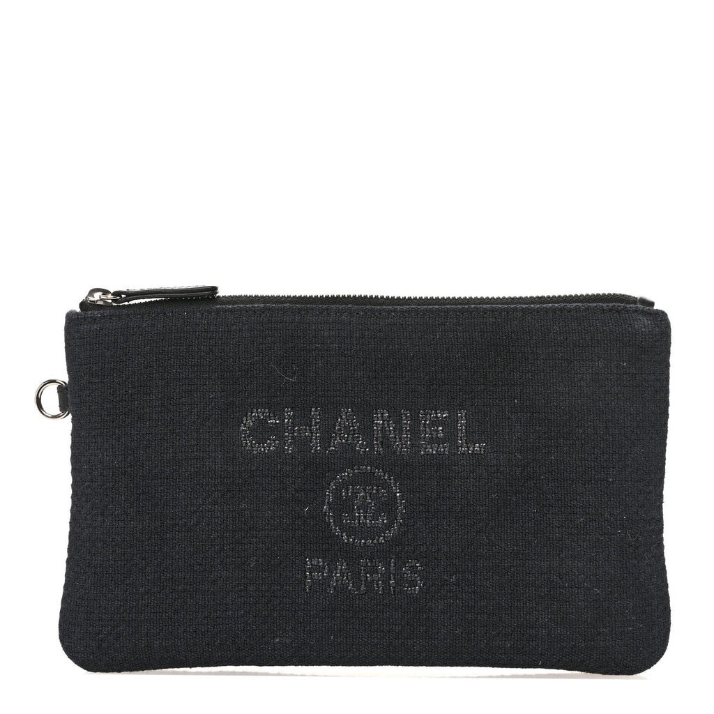 Mixed Fibers Deauville Pouch Black