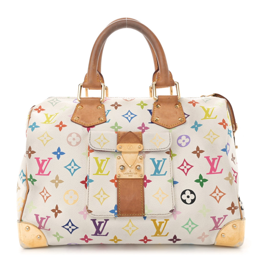 Monogram Multicolor Speedy 30 White