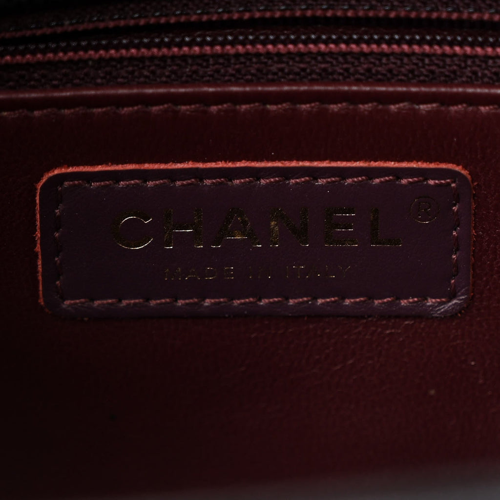 Caviar Quilted Small Coco Handle Flap Black
