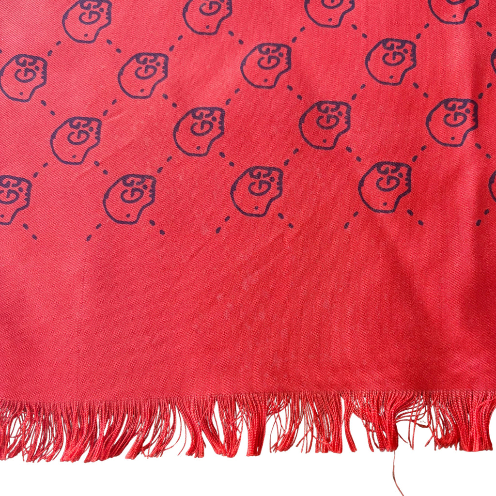 Gucci 'Ghost' Silk Scarf