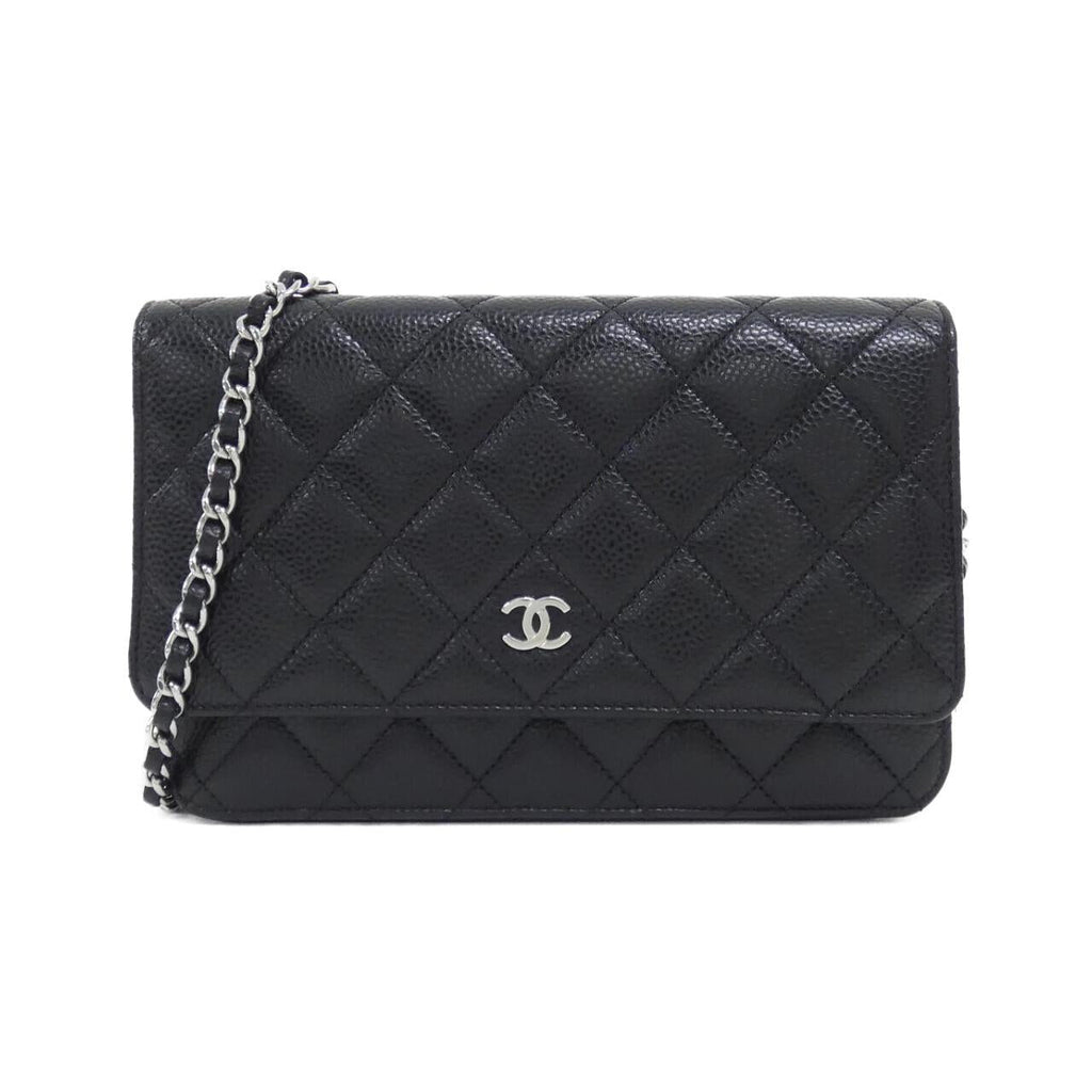 Chanel Timeless Classic Caviar Skin Chain Wallet