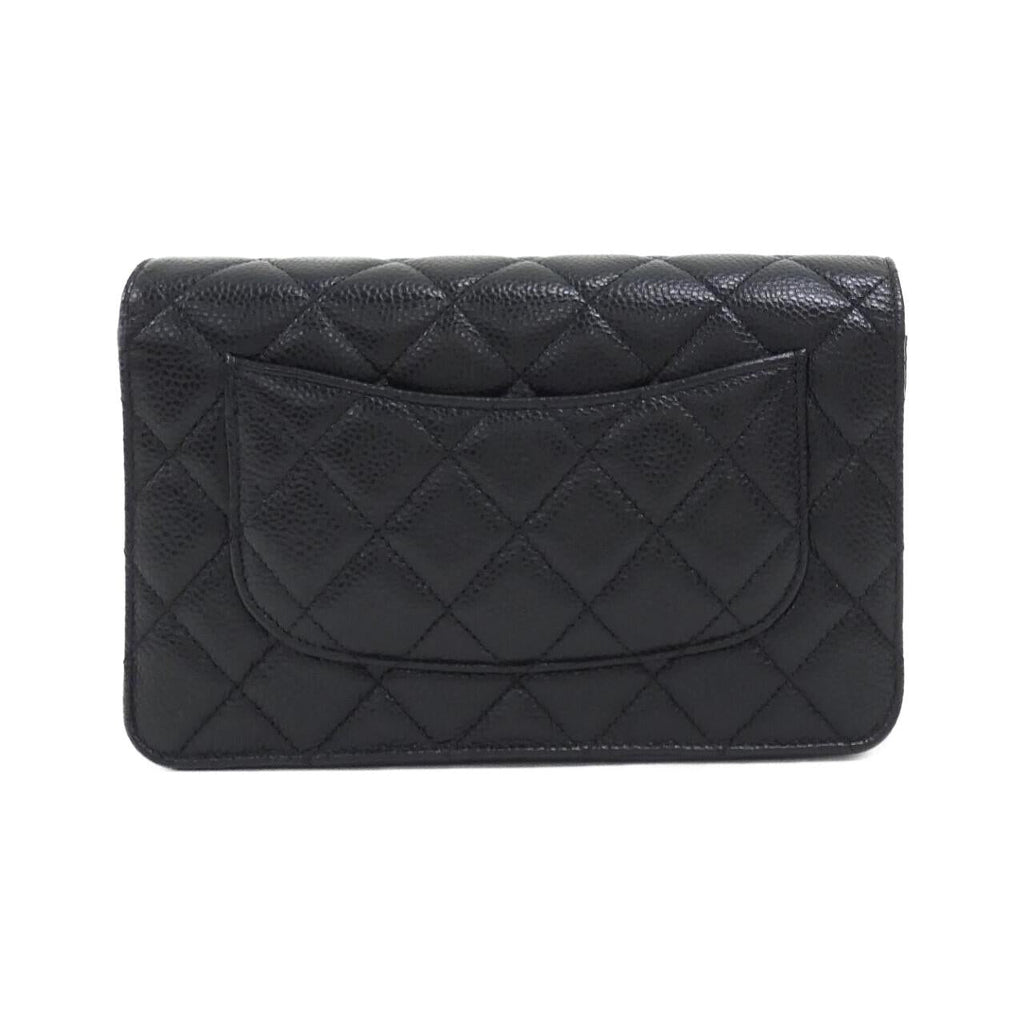 Chanel Timeless Classic Caviar Skin Chain Wallet