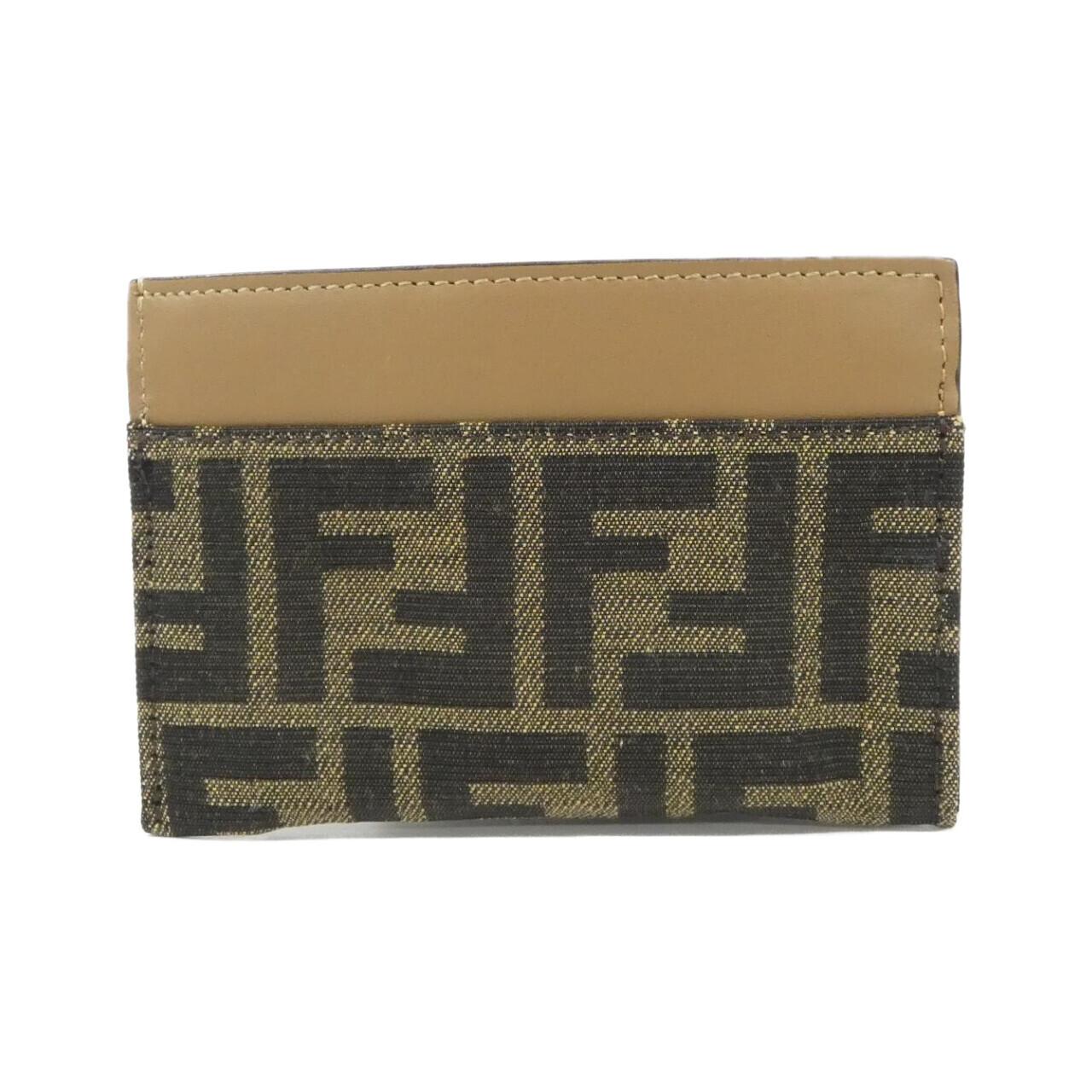 Fendi 7AP074 AFBV Canvas Calf Coin Key Case
