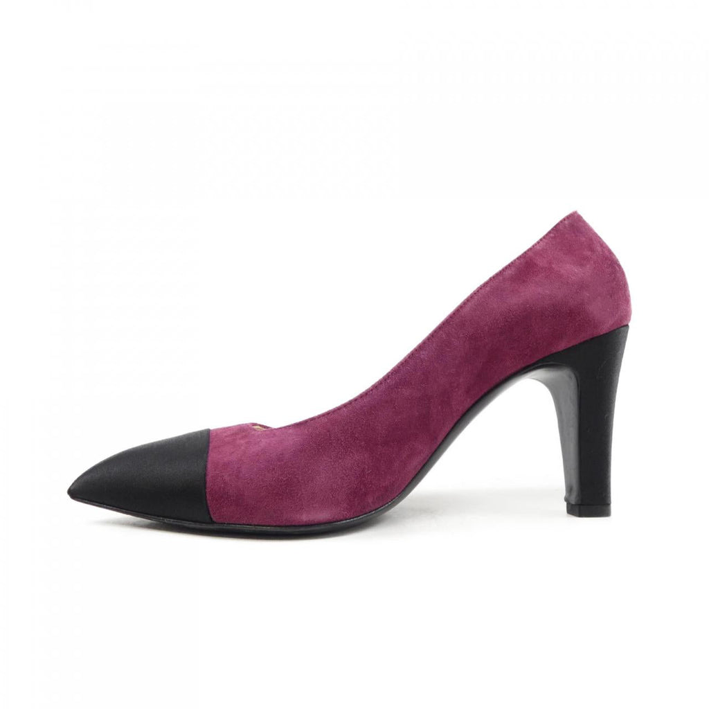 Chanel G33085Y51214 Suede Calfskin/Satin Pumps