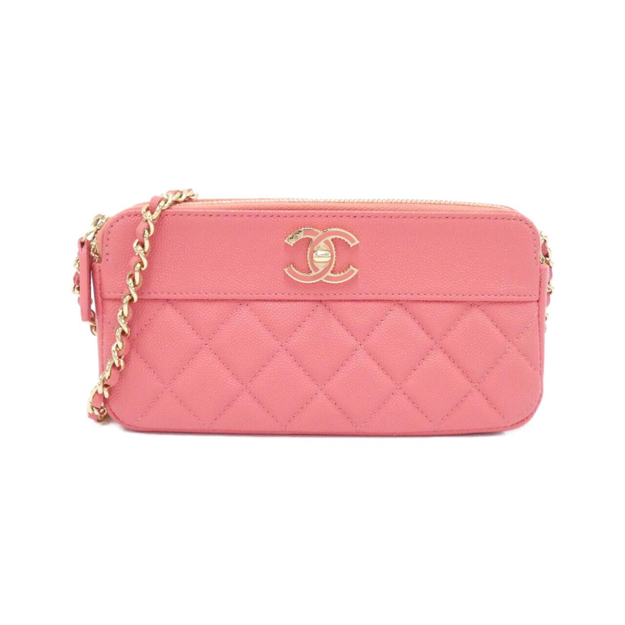 Chanel Chain Wallet Caviar Skin Wallet