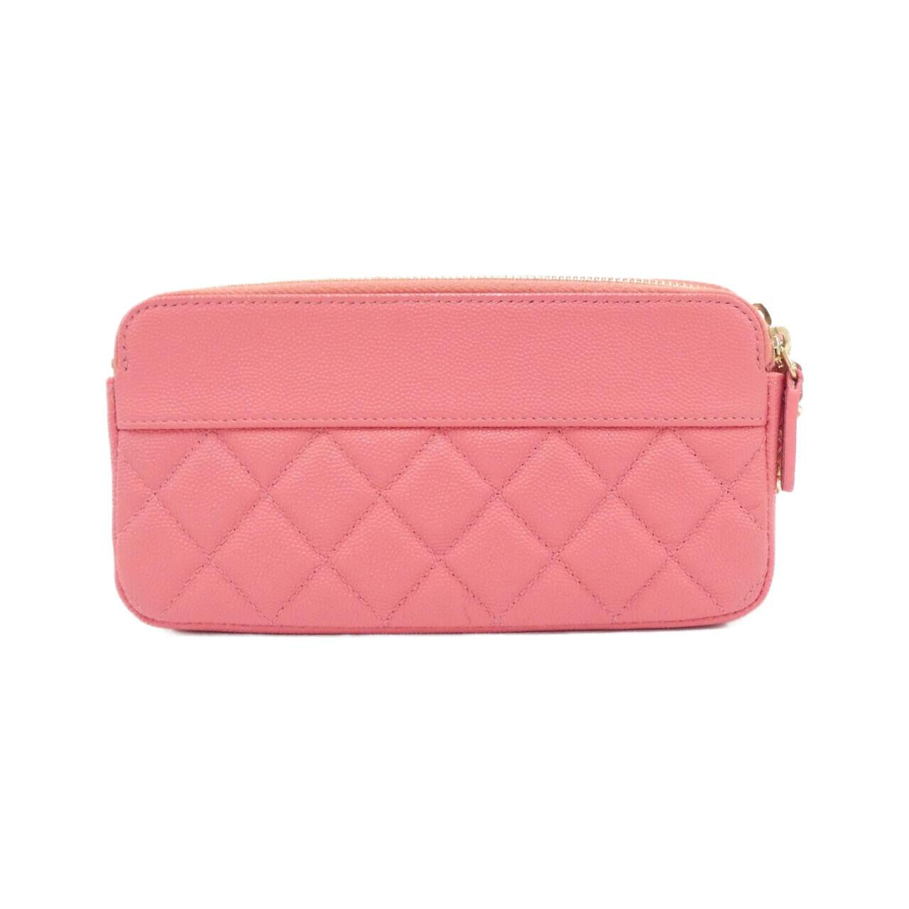 Chanel Chain Wallet Caviar Skin Wallet