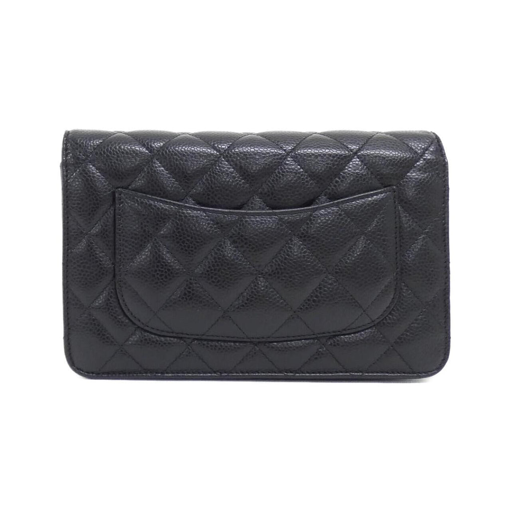 Chanel Timeless Classic Line Caviar Skin Chain Wallet