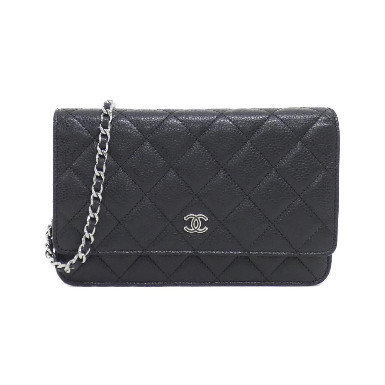 Chanel Timeless Classic Caviar Skin Chain Wallet