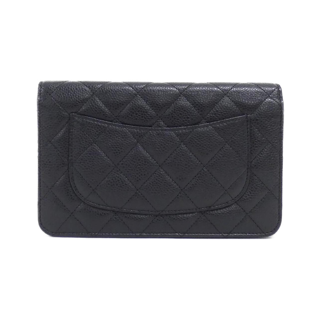Chanel Timeless Classic Caviar Skin Chain Wallet