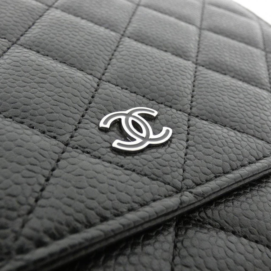 Chanel Timeless Classic Caviar Skin Chain Wallet