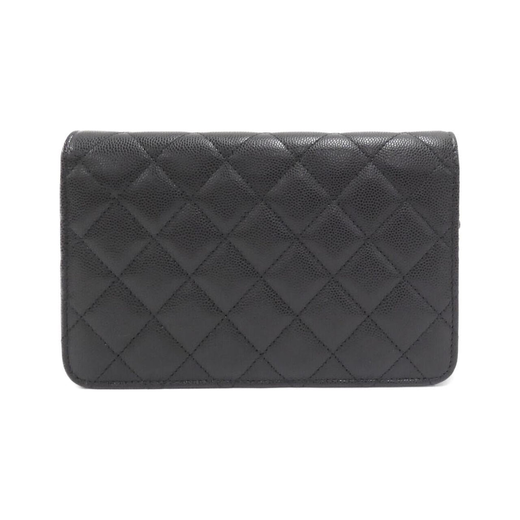 Chanel AP2734 Caviar Skin Chain Wallet
