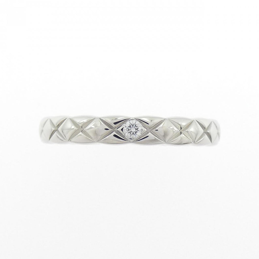 Chanel Coco Crush Platinum Diamond Ring Size 8.5
