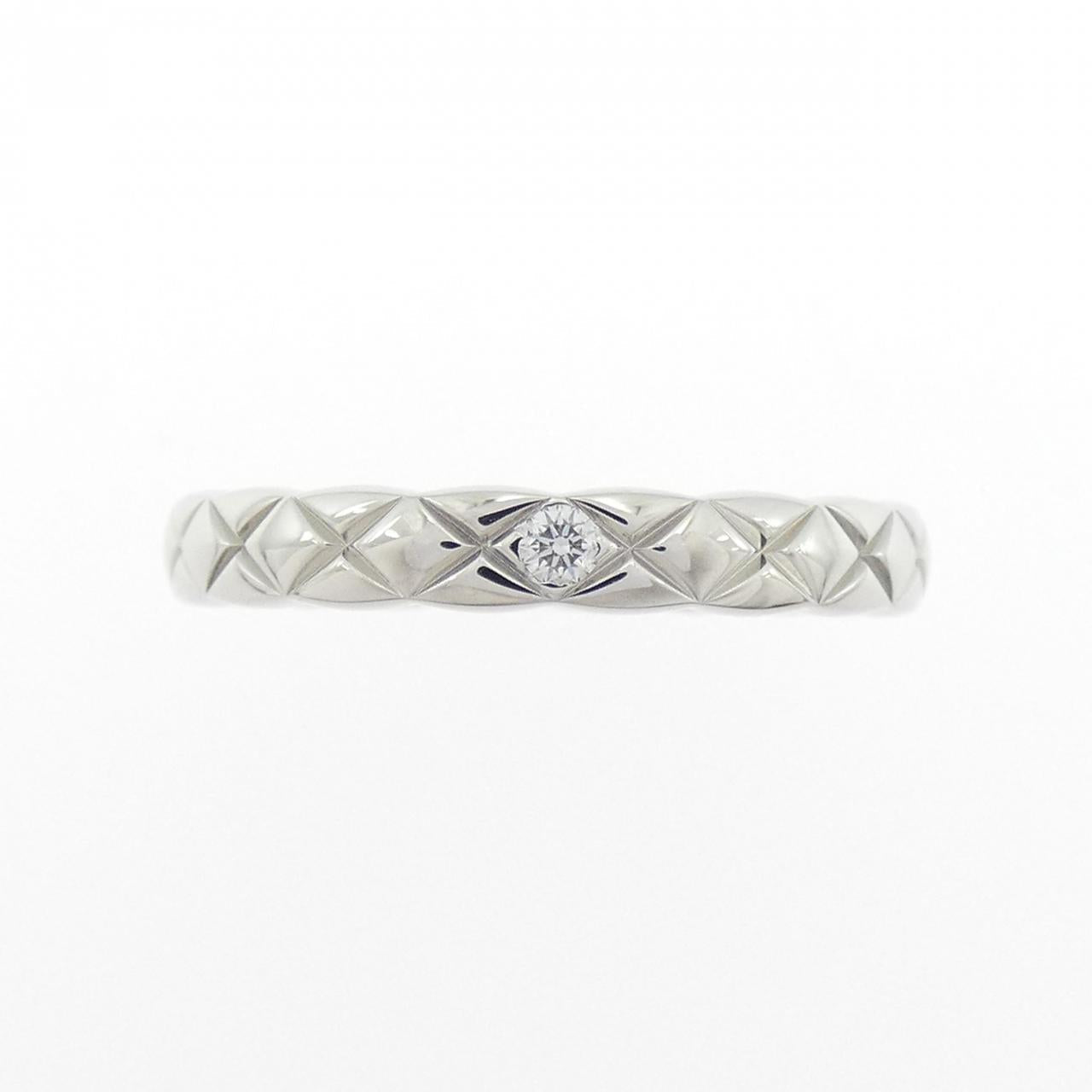 Chanel Coco Crush Platinum Diamond Ring Size 8.5