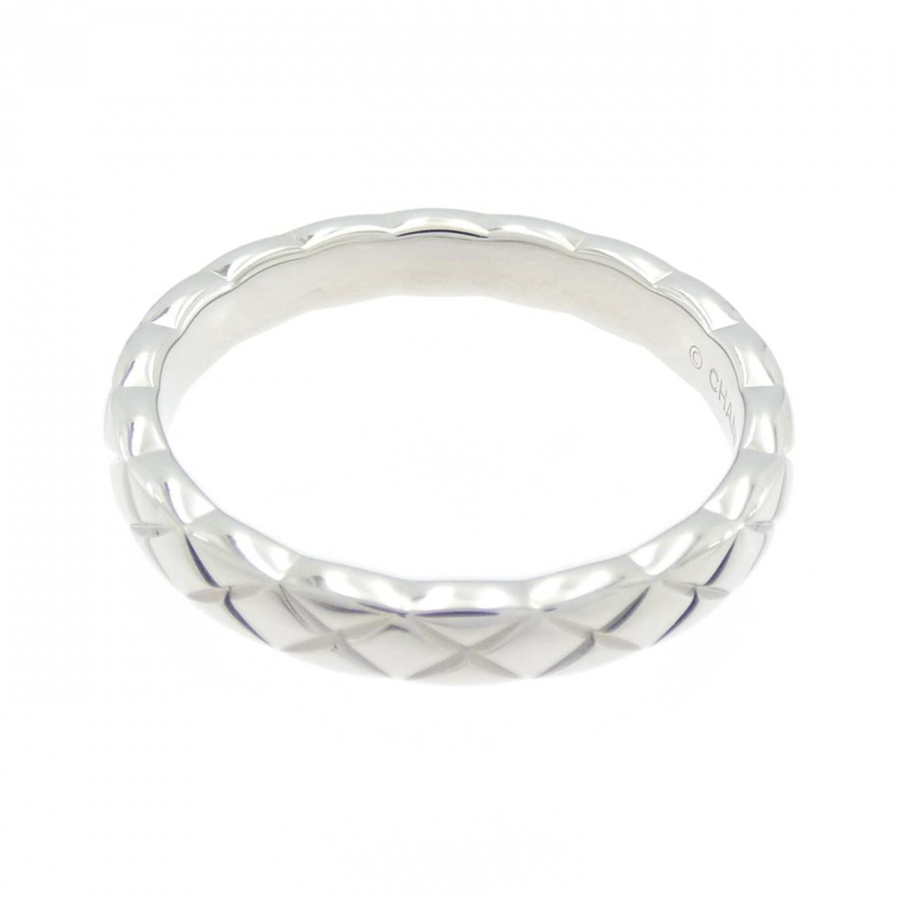 Chanel Coco Crush Platinum Diamond Ring Size 8.5