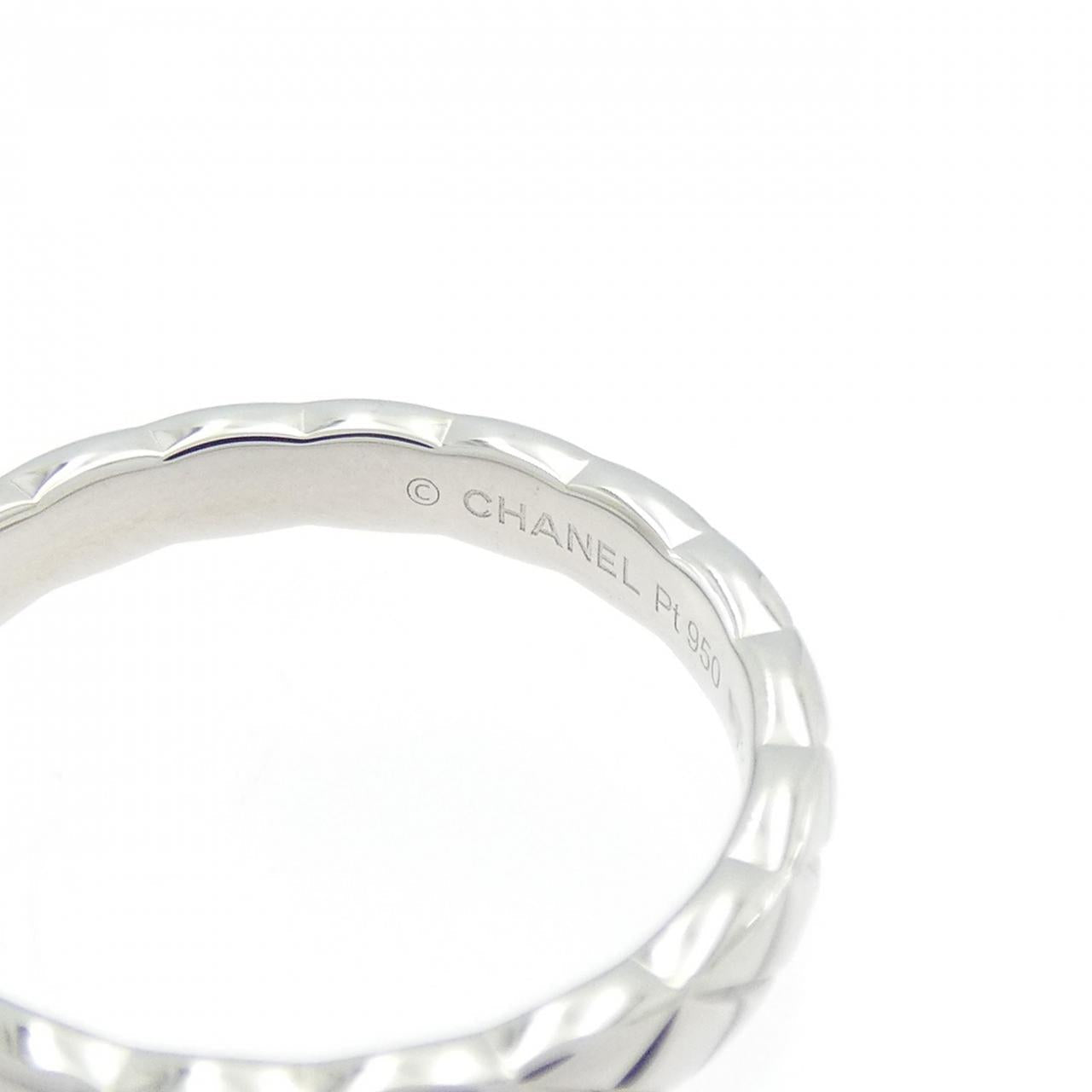Chanel Coco Crush Platinum Diamond Ring Size 8.5