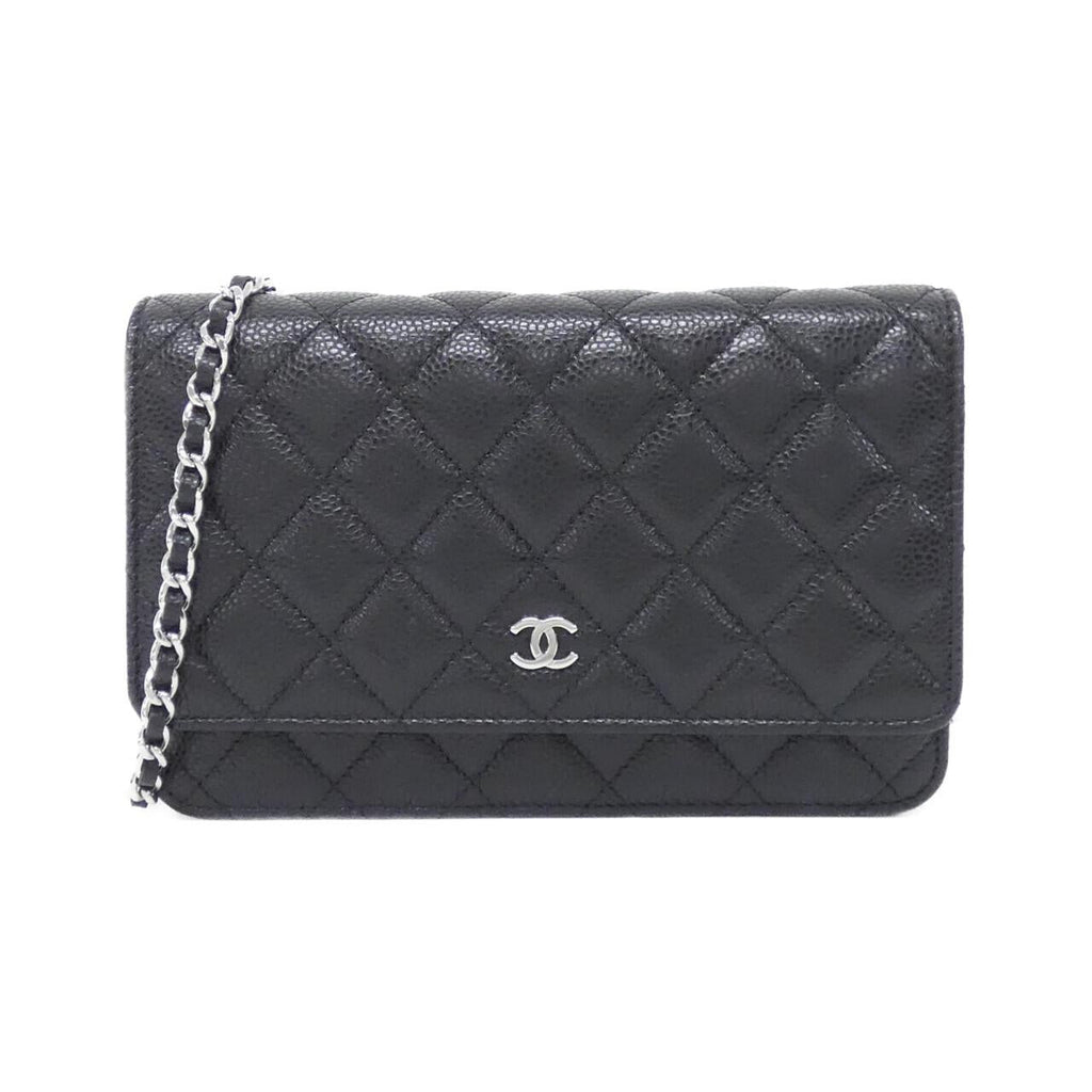 Chanel Timeless Classic Caviar Skin Wallet on Chain
