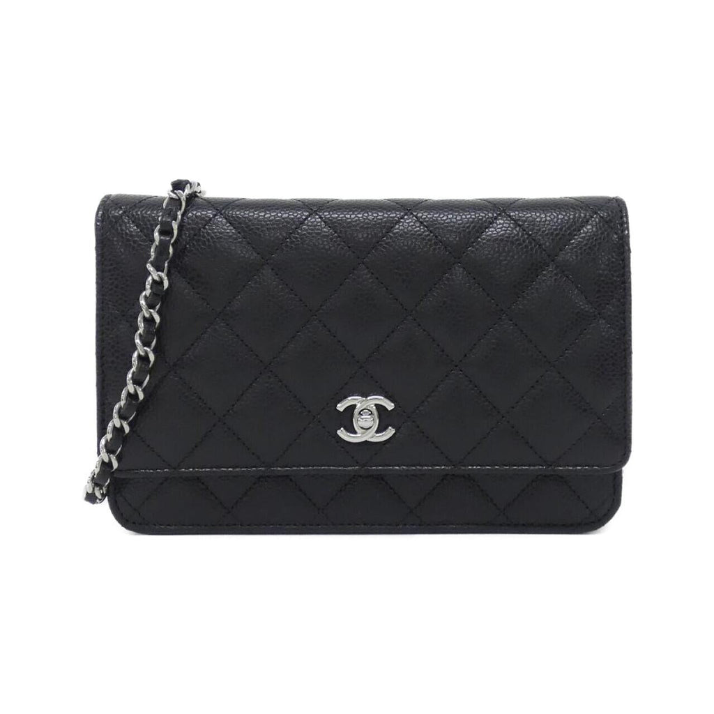 Chanel AP4241 Caviar Skin Wallet on Chain