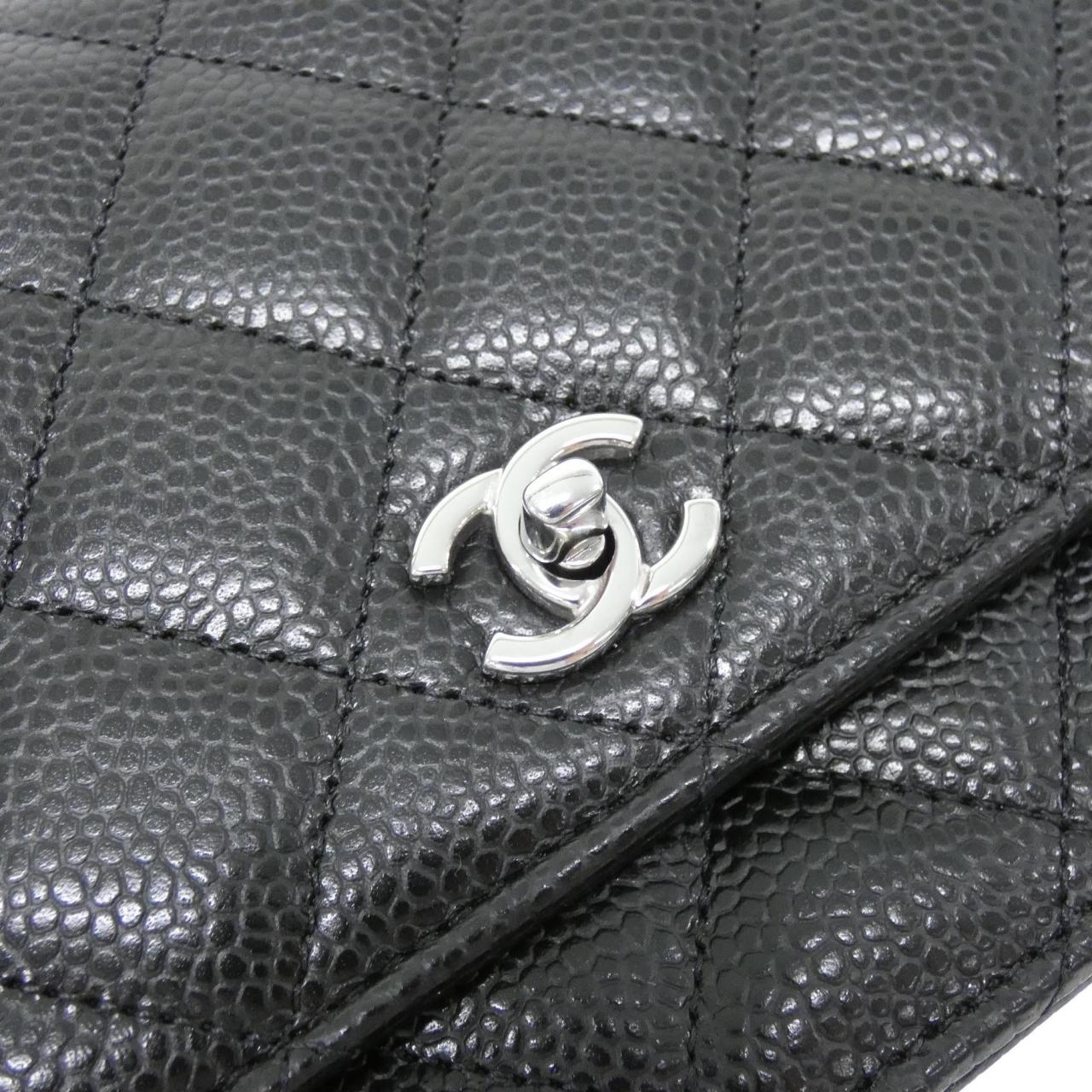 Chanel AP4241 Caviar Skin Wallet on Chain