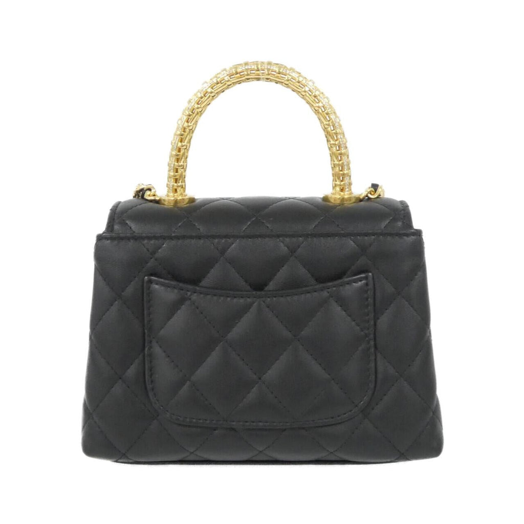 Chanel Coco Handle Chain Clutch Calf Chain Clutch