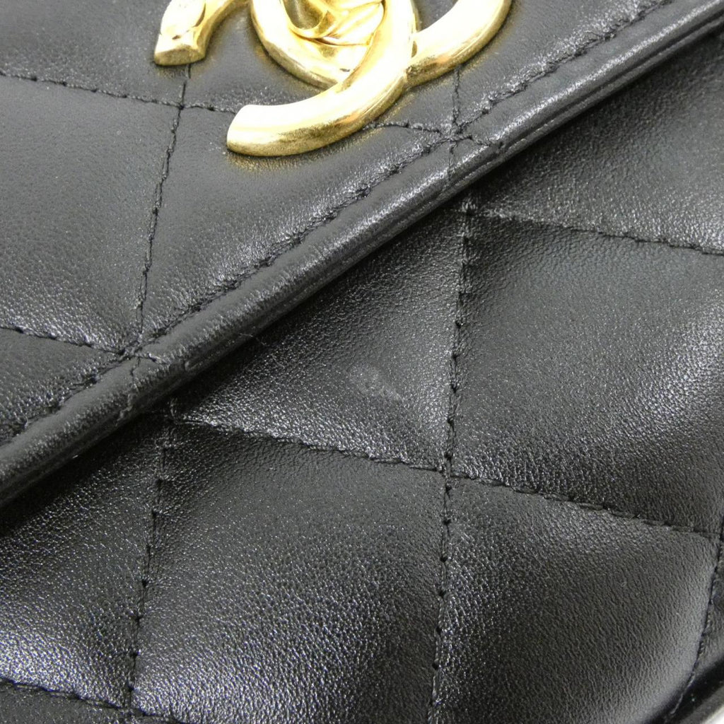 Chanel Coco Handle Chain Clutch Calf Chain Clutch