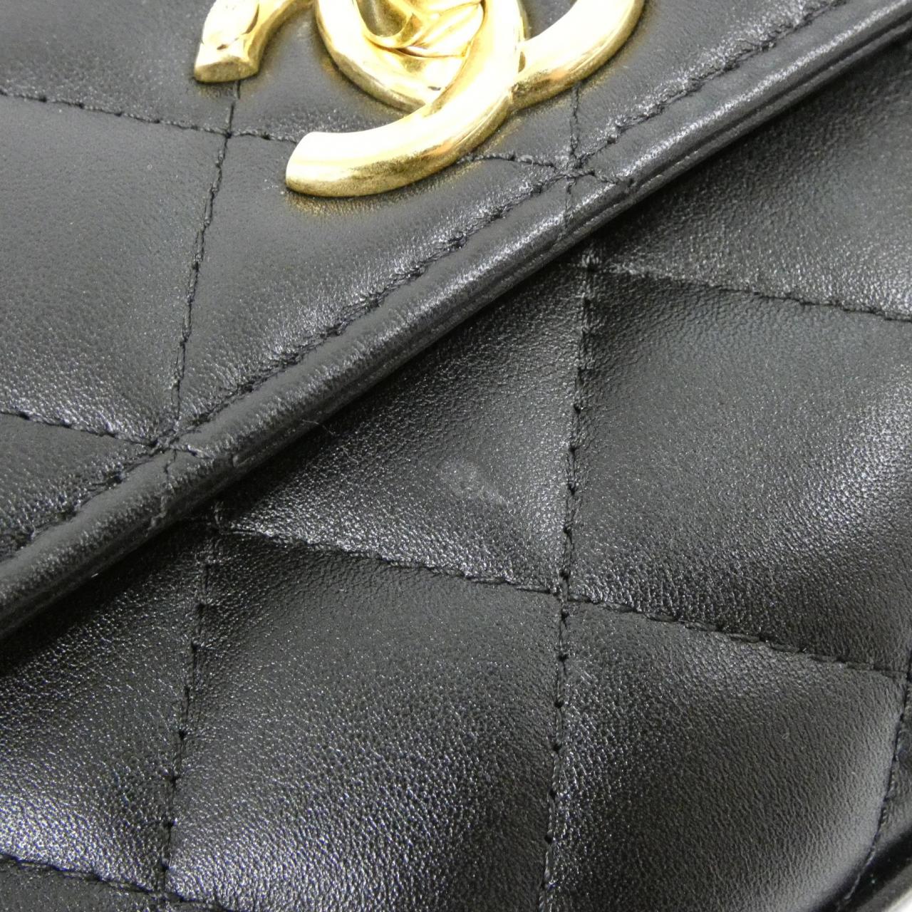 Chanel Coco Handle Chain Clutch Calf Chain Clutch