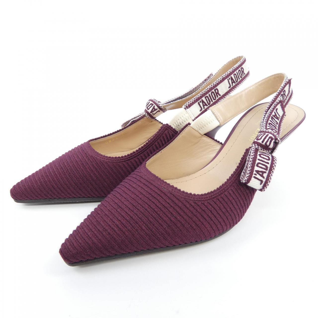 Christian Dior Embroidery Cotton Pumps