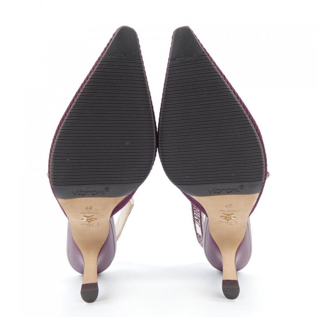 Christian Dior Embroidery Cotton Pumps