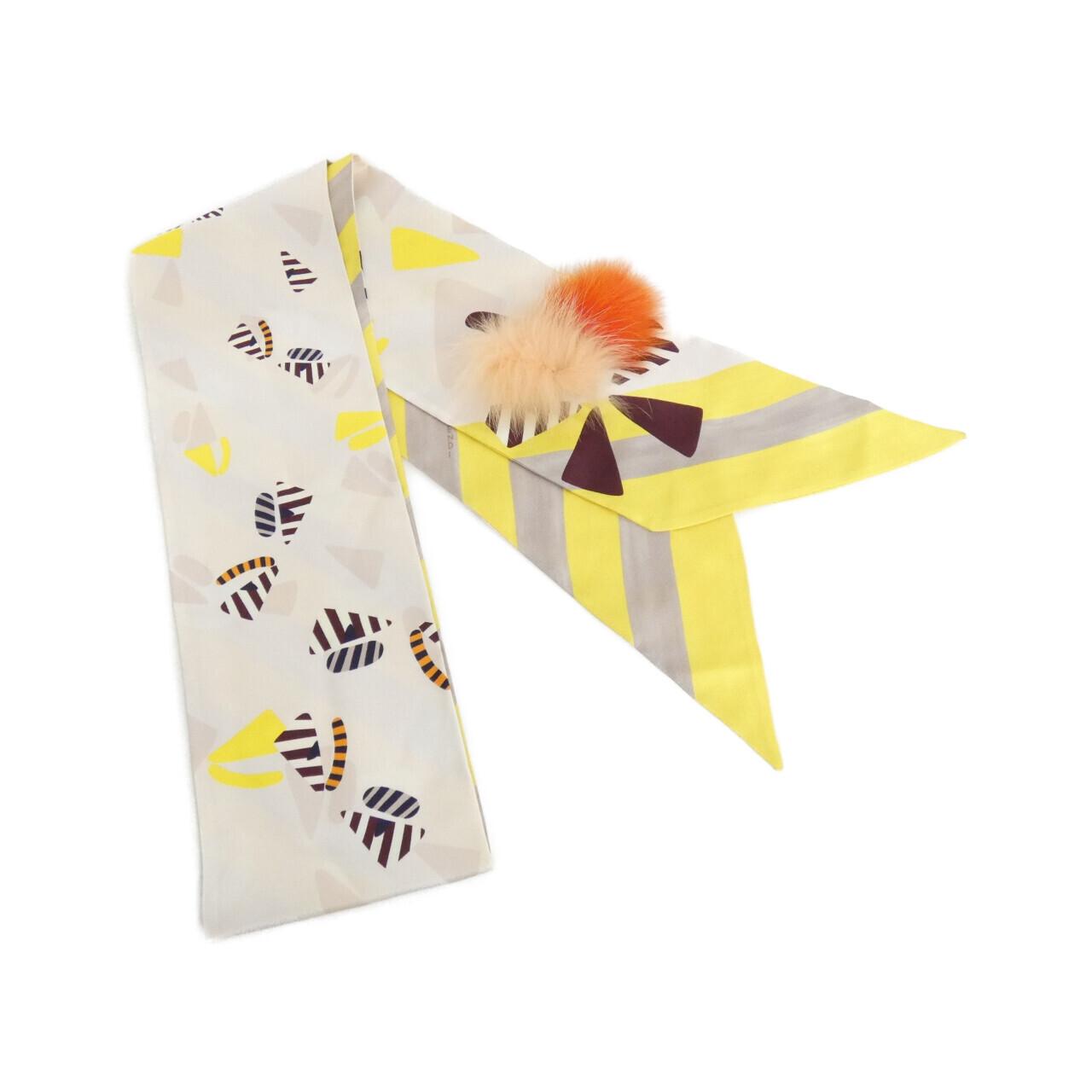 Fendi FXT021 504 Silk Fur Scarf