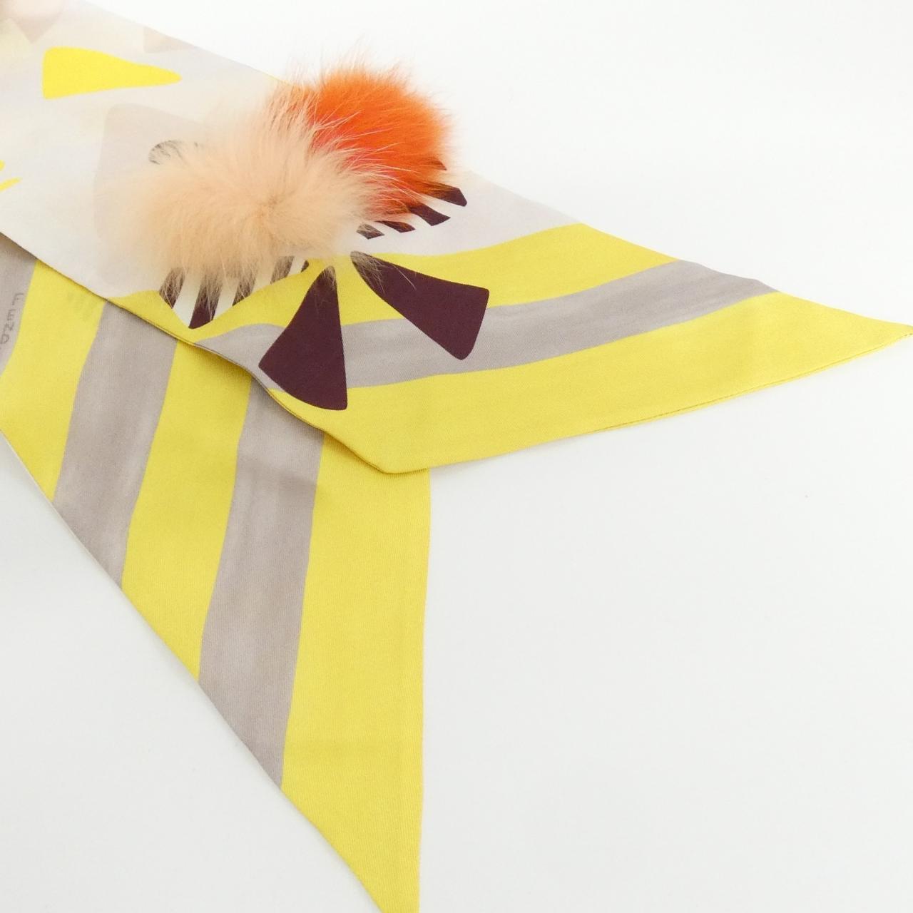 Fendi FXT021 504 Silk Fur Scarf