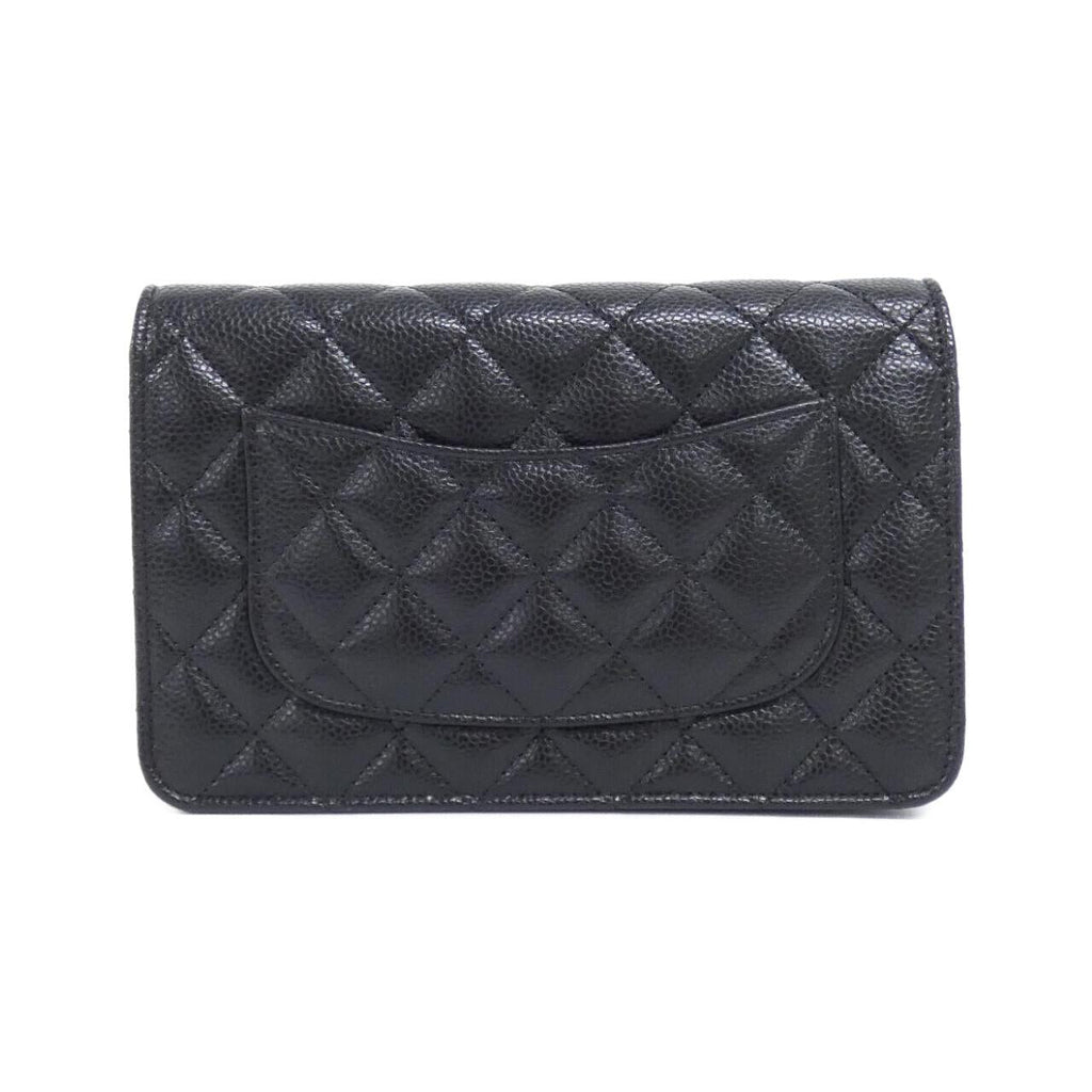 Chanel Timeless Classic Line Caviar Skin Chain Wallet