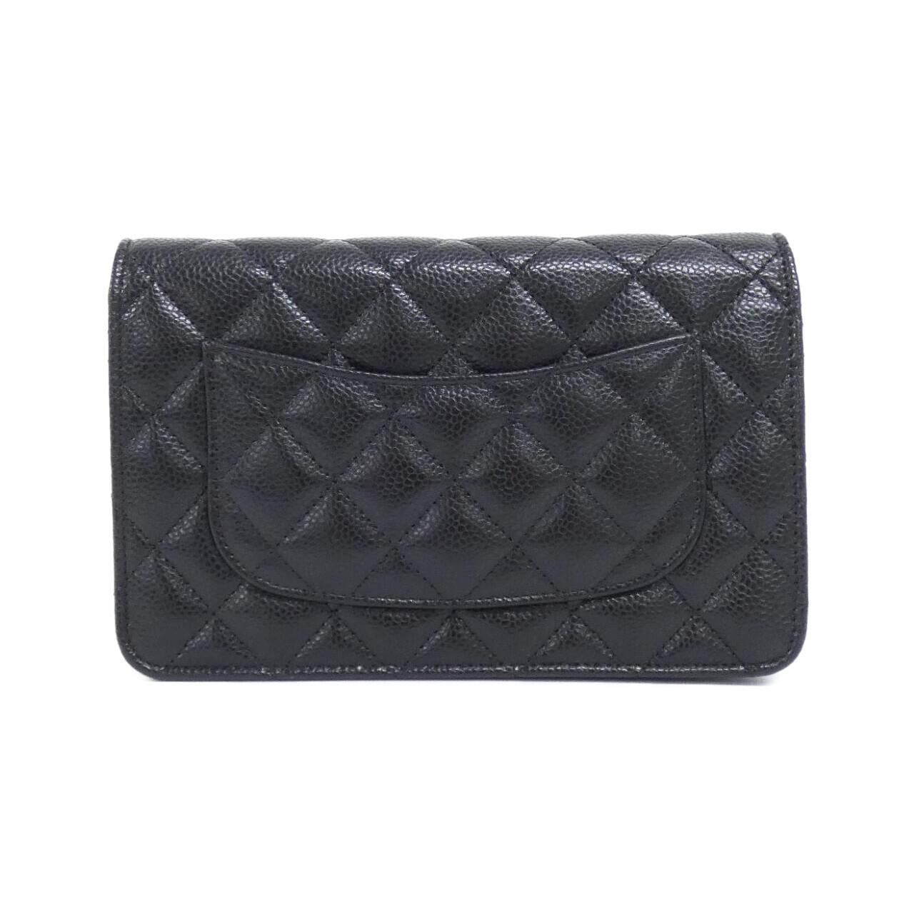 Chanel Timeless Classic Line Caviar Skin Chain Wallet